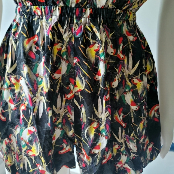 Material Girl Petite Bird Pattern Romper - Picture 6 of 10